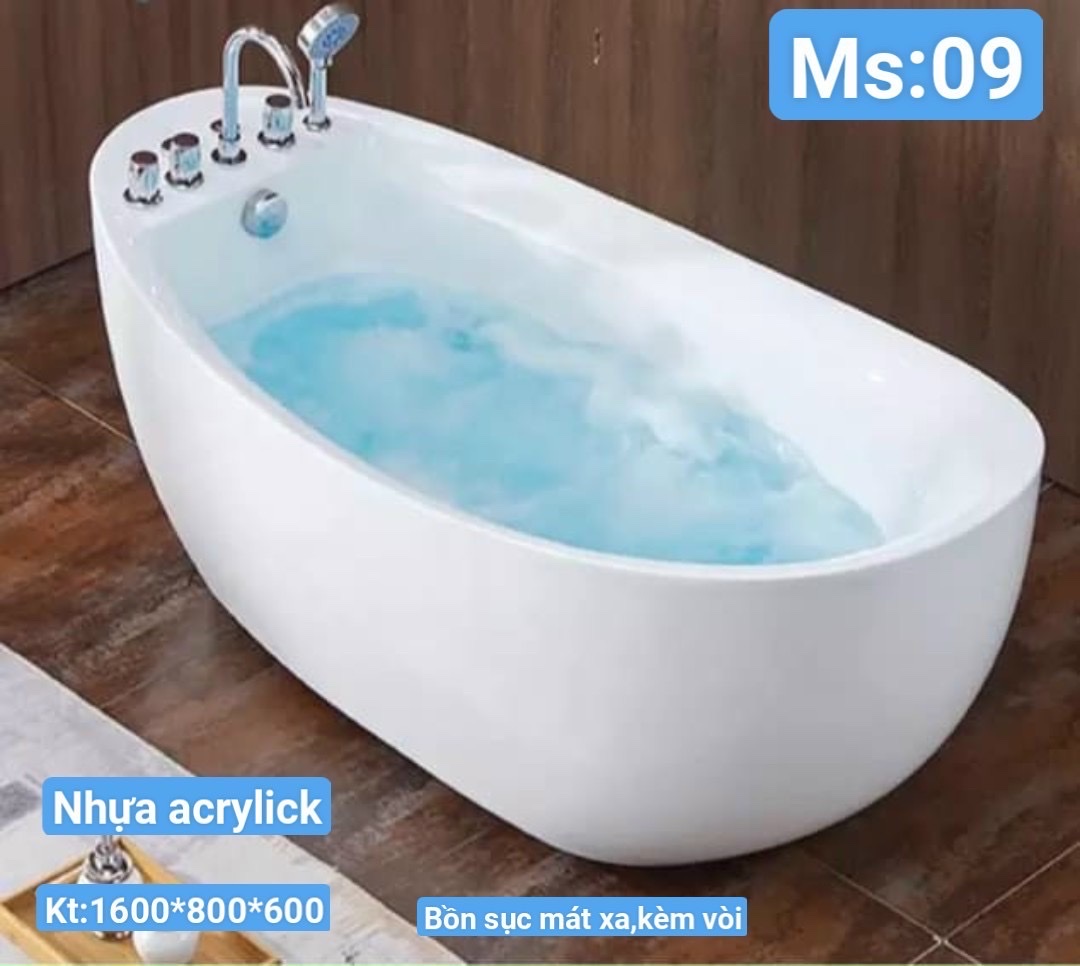 Bồn tắm sục massage có vòi KT 1600*800*600